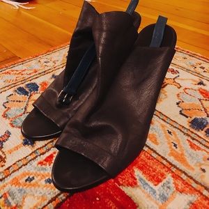 Black Balenciaga Glove Wedges